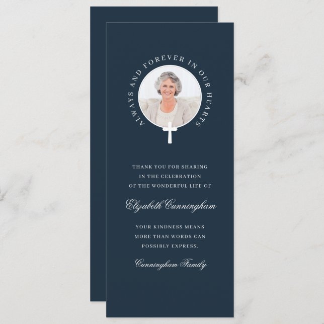 Convite Sempre e para sempre em nossos corações| Fotografi (Frente/Verso)