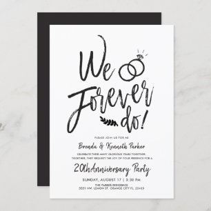 Convite Sempre fazemos aniversário  Vow Renewart Script