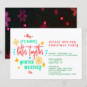 Convite Sempre Melhor Juntos no Natal Tempo de Inverno, ZP