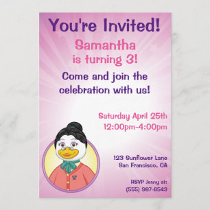 Convite Senhora Birdy