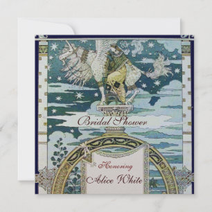 Convite SENHORA COM CHÁ DE PANELA UNICORN, GELO Branco