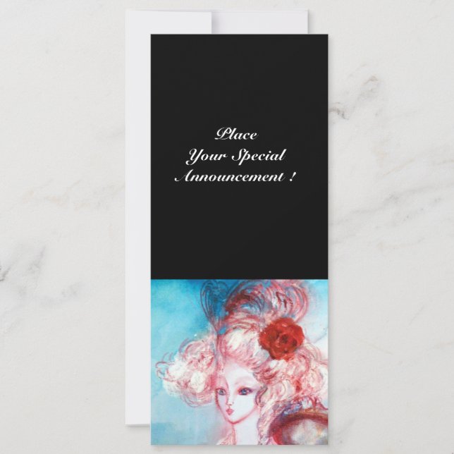 Convite SENHORA POMPADOUR , Festa de Fantasia de Luxo Dour (Frente)