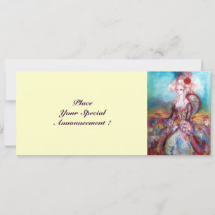 Convite SENHORA POMPADOUR , Festa de Fantasia de Ouro Sofi