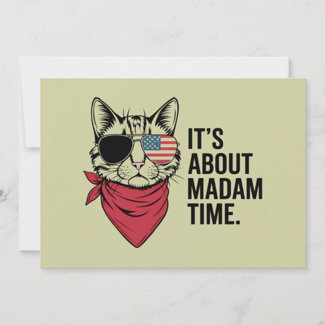 Convite Senhora Presidente 2024 Kamala Harris DNC Rally (Frente)