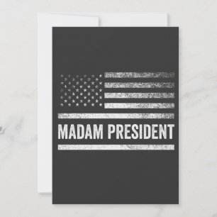 Convite Senhora Presidente Harris Walz American Flag Elect
