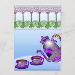 Convite Senhoras do Tea Party (Convite Personalizável)