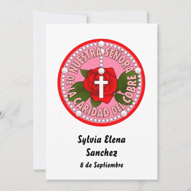 Convite Señora De La Caridad Del Cobre convida (Frente)
