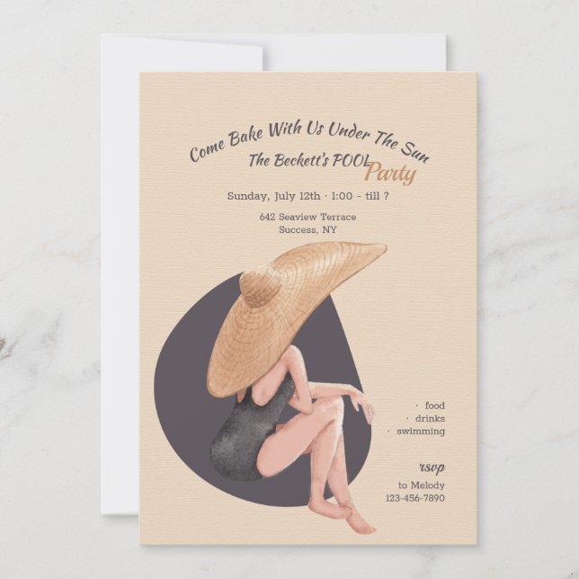 Convite Sensação de verão (Frente)