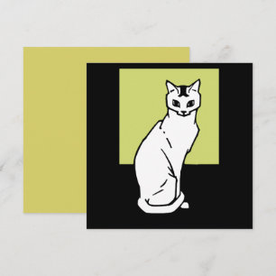 Convite Sentado Cat Julie de Graag Art Nouveau