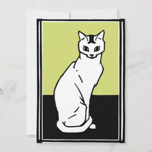 Convite Sentado Cat Julie de Graag Art Nouveau