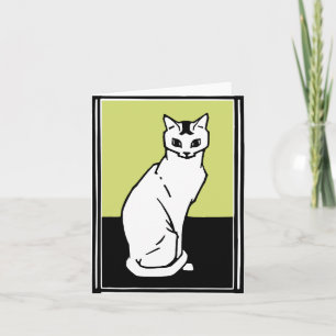 Convite Sentado Cat Julie de Graag Art Nouveau