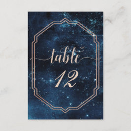 Convite Sentado do Número de Tabela Celestial da Estrela S