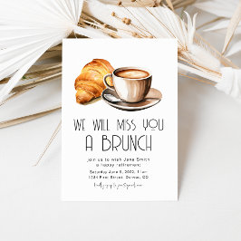 Convite Sentiremos Sua Falta De Um Brunch.