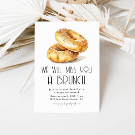 Convite Sentiremos Sua Falta De Um Brunch.