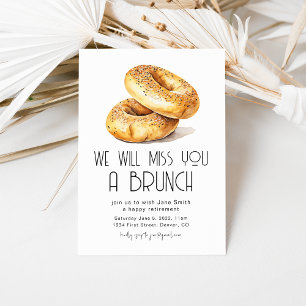 Convite Sentiremos Sua Falta De Um Brunch.