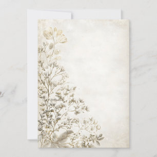 Convite Sépia Foliage Top Fade Rustic Autumn-Winter Invi