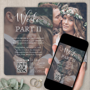 Convite Sequel Weding QR Code RSVP 2 Foto: Nós fazemos par
