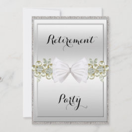 Convite Sequências de Prata, Gemas Florais e Retirada de A