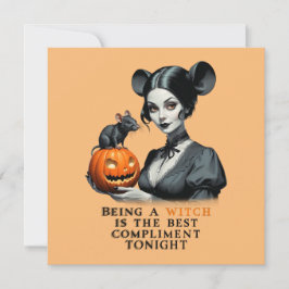 Convite Ser bruxa é o melhor elogio esta noite.