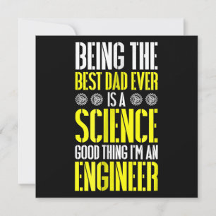 Convite Ser O Melhor Pai De Sempre É Um Engenheiro De Ci