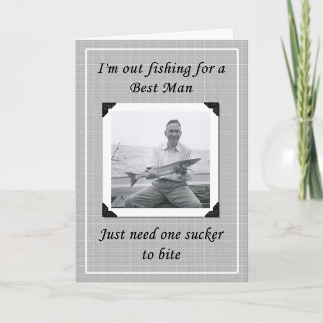 Convite Ser o meu melhor homem? (Frente)