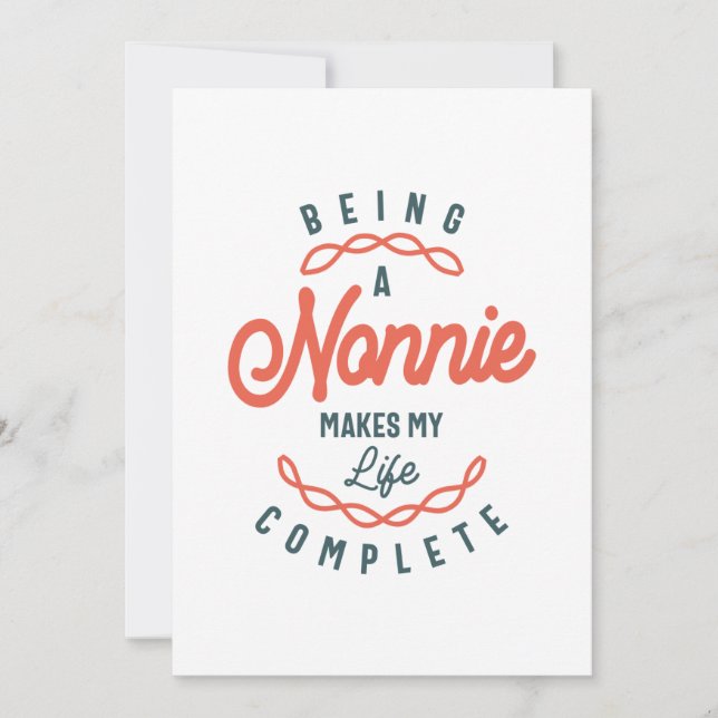 Convite Ser um nonnie faz minha vida um Dia de as mães com (Frente)