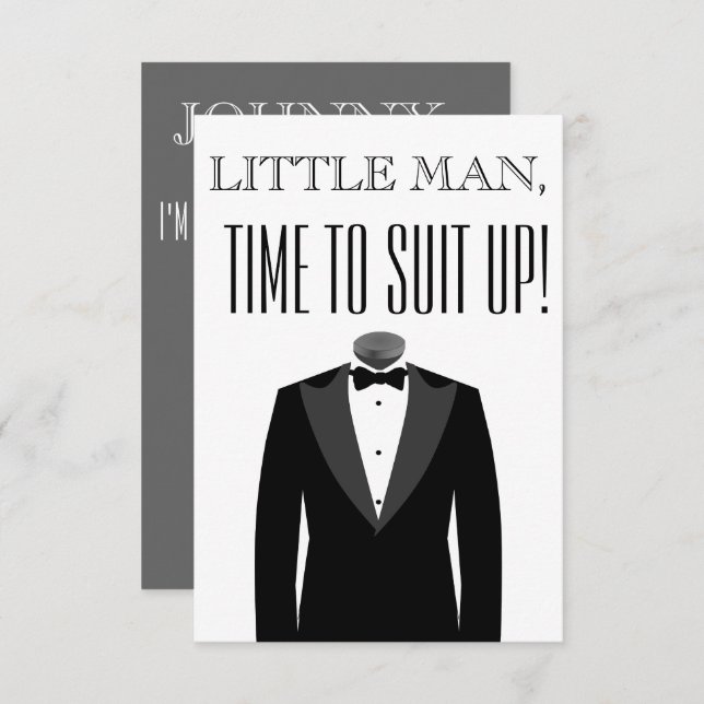 Convite Será Meu Portador de Aliança Pedido de Casamento C (Frente/Verso)