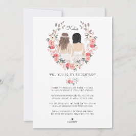 Convite Será que você será minha proposta de Madrinha de c