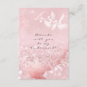 Convite Será Que Você Será Minha Rosa De Bridesmaid Esfreg