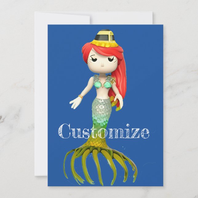 Convite Sereia Cuja Sereia É Gastante, Thunder_Cove (Frente)