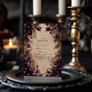 Convite Sereia de Halloween do Jardim Assombrado