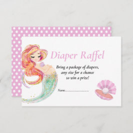 Convite Sereia Diape Raffel Chá de fraldas sob o mar