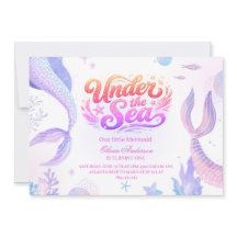 Sereia do Mar 1º aniversário menina