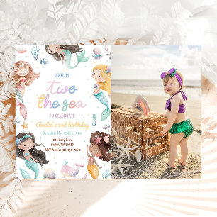 Convite Sereia Dois a Menina do Mar 2º Segundo Aniversário