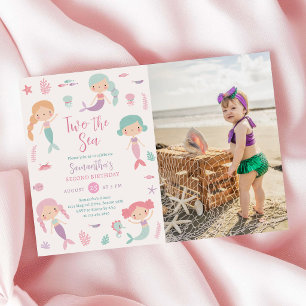Convite Sereia Dois a Menina do Mar 2º Segundo Aniversário