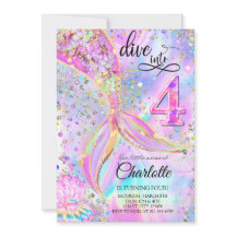 Sereia Rosa Púrpura Nasceu em Quatro