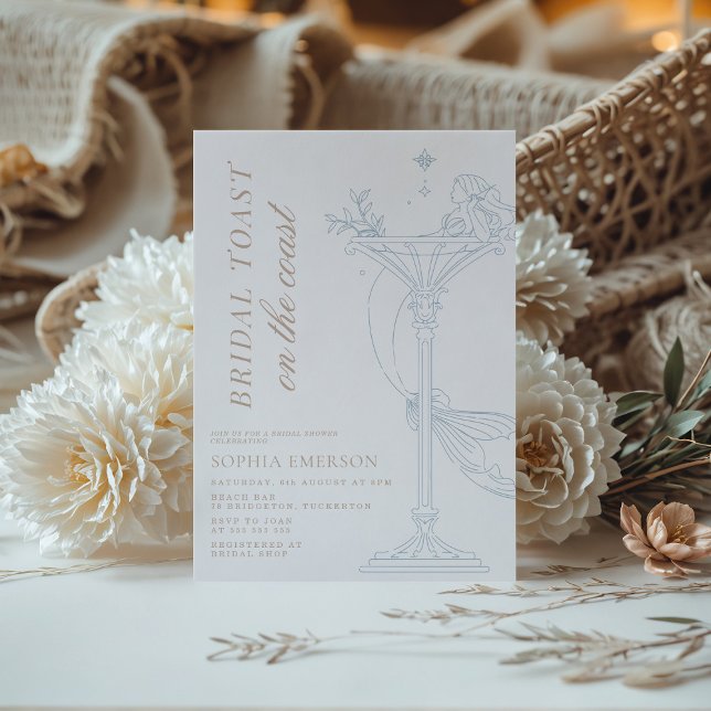 Convite Sereias e Chá de panela costeiro Martini (Criador carregado)