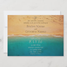 Serene Beach e Blue Ocean Invitation