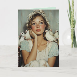 Convite Serene Fazenda Maiden White Doves - Símbolo da Paz