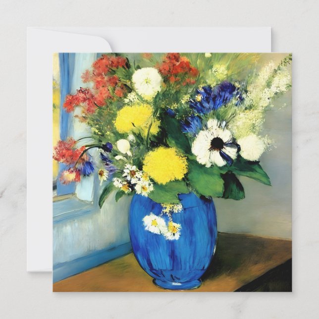 Convite Serene Flower Vase Trabalho de arte (Frente)