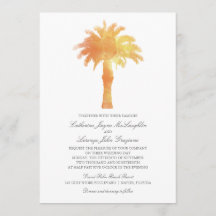 Serene Palm Tree Watercolor | Casamento