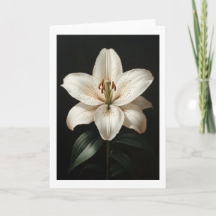 Convite Serenity White Lily - Homenagem Floral Elegante