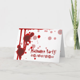 Convite Serial Killer Halloween Party Invitation