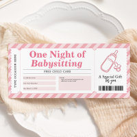 Serviço de Babá Voucher de Certificado de Presente