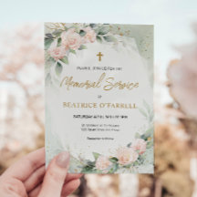 Serviço de Memória das Flores de Aquarela Rosa Ele