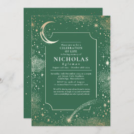 Convite Serviço de Memória Funeral de Estrelas no Amor