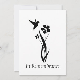 Convite Serviço de Memória Personalizado Flor de Jardim Hu