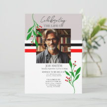 Serviço de memorial botânico moderno e-vite