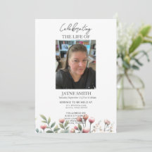 Serviço de memorial botânico moderno e-vite