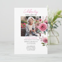 Serviço de memorial botânico moderno e-vite